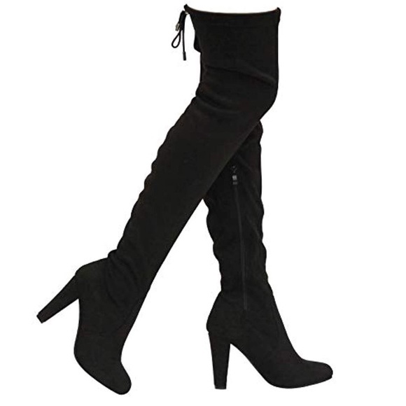 MVE THIGH HIGH BOOTS - Picture 1 of 4